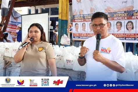 Pamamahagi ng bigas sa Barangay Talaba 3, Pinangunahan ng .